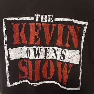 WWE Authentic Wear The Kevin Owens Show Adult Mens S Black Short Sleeve T Shirt